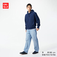 優(yōu)衣庫男裝女裝寬松直筒牛仔褲/水洗產(chǎn)品休閑丹寧褲482864 479322 479322/63天藍色 31 /170/78A