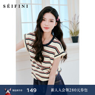 詩(shī)凡黎（‘S EIFINI）【明星同款】薄荷丹寧詩(shī)凡黎牛仔連體褲2024夏甜酷無(wú)袖背帶長(cháng)褲女 米白T恤 L