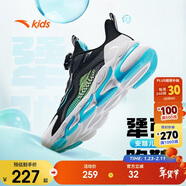 安踏兒童跑步鞋男女童秋細網(wǎng)犟彈運動(dòng)紐扣網(wǎng)面透氣跑鞋A12435523