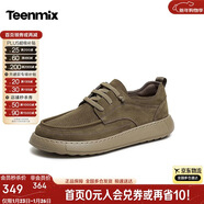 天美意男鞋休閑運動(dòng)潮流純色男勃肯鞋新款