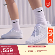 耐克女子低幫板鞋運動(dòng)鞋春季平底NIKE COURT VISION LOW DH3158 100白色/白色/白色 38.5
