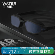 WATERTIME泳鏡高清防水防霧女鏡帽套裝備近視鍍膜大框游泳眼鏡男 巴黎夜色&Balloon Girl泳帽套裝 250度