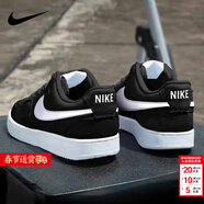 耐克（NIKE）男鞋板鞋 2026新款春季時(shí)尚運動(dòng)鞋舒適耐磨低幫運動(dòng)休閑鞋滑板鞋 COURT/黑色白勾 41