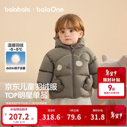 巴拉巴拉童裝兒童羽絨服男女童外套冬裝2025新款嬰兒衣服保暖加厚泡芙羽絨