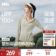 蕉下（beneunder）修身防曬衣運動(dòng)女款外套遮陽(yáng)透氣防新款顯瘦防曬服AL900 【升級帽檐】冷茶灰 2XL