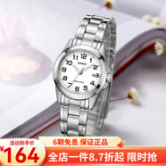 卡西歐（CASIO） 卡西歐(CASIO)女表 鋼帶小表盤(pán)女士石英粉色手表送女友禮物 LTP-1215A-7B2