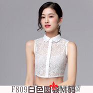 途尊（kingtrip）假領(lǐng)子女款蕾絲假圓領(lǐng)毛衣裝飾領(lǐng)假襯衫打底領(lǐng)秋子秋冬新款透氣 F809白色圓領(lǐng)M碼