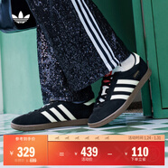 adidas「T頭鞋」STADT經(jīng)典時(shí)尚薄底運動(dòng)板鞋男女阿迪達斯三葉草   黑色/漢玉白/淺猩紅（推薦女生買(mǎi)小半碼）   38