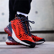 耐克（NIKE）男鞋新款 Air Max 270經(jīng)典復古男士大氣墊緩震跑步AH8050-005 BQ1918-400幽靈紅 43
