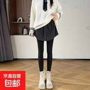 灰色高級感遮屁簾配鯊魚(yú)褲女冬季2025新款打底裙遮擋裙罩毛呢短裙 深灰色【紐扣襯衫款】 L  適合體重【111-125斤】