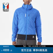 MILLET覓樂(lè )TRILOGY三部曲喬拉斯男士連帽輕薄棉服外套 MIV10033 藍/黑 S