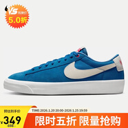 耐克NIKE男板鞋緩震透氣 BLAZER LOW 低幫運動(dòng)鞋DC7695-403藍色44