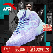 安踏KT3 team｜籃球鞋男冬春季湯普森防滑減震男戶(hù)外實(shí)戰比賽運動(dòng)鞋子 【KT3 TEAM高幫款】淡紫/冰川藍-2 40.5