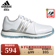 阿迪達斯（adidas）高爾夫鞋TOUR360XT-SL女士golf球鞋運動(dòng)戶(hù)外休閑無(wú)釘鞋子 EG6483 白色/銀色/藍色 35 （UK4.0）