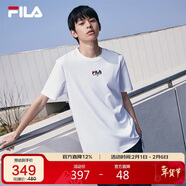 FILA斐樂(lè )官方短袖T恤男2025年夏季時(shí)尚純棉圓領(lǐng)透氣男士運動(dòng)t恤針織衫