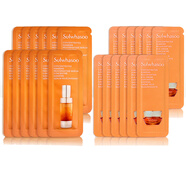 雪花秀套裝滋盈水乳中樣套裝潔面面膜禮盒女護膚品玉榮撕拉雨潤睡眠修復 雪花秀人參精華12片+眼霜12片