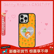 CASETIFY Sonny Angel x CASETiFY 聯(lián)名 元氣蔬果系列 適用于iPhone 16 pro max/15 pro手機殼 胡蘿卜【鏡面黑框Magsafe】 iPhone 16