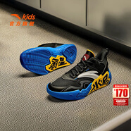 安踏（ANTA）兒童鞋類(lèi)男大童水泥氪星籃球系列籃球鞋 黑/安踏白-6 39 碼