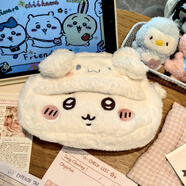 山頭林村雙面小八烏薩奇筆袋吉伊卡哇卡通學(xué)生大容量鉛筆盒 白色筆袋-加大加絨款