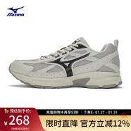 美津濃（MIZUNO）【SPEED】運動(dòng)跑步鞋男女星速鞋復古老爹鞋透氣緩震跑鞋 08/中灰/黑 38 (240mm)