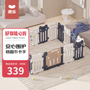 澳樂（AOLE-HW）寶寶游戲圍欄兒童地上學步爬行室內家用游樂園拼接防護欄防摔柵欄 【174*139cm】澳樂熊圍欄14+2