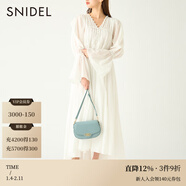 SNIDEL春夏款甜美仙女套頭寬松純色長(cháng)袖連衣裙SWFO231035 白色 M （1）