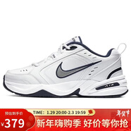 耐克NIKE男訓練鞋老爹鞋AIR MONARCH IV運動(dòng)鞋415445-102白藍42.5