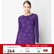 PORTS寶姿 長(cháng)袖圓領(lǐng)套頭毛針織裙LW9K281JKW002 ACAI MIX M