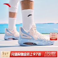 安踏（ANTA）KT籃球鞋男湯普森運動(dòng)鞋男緩震防滑防側翻實(shí)戰比賽氣墊球鞋子男 【KT3 team】2代嬰兒粉/瀑布藍-4 39 (245mm)
