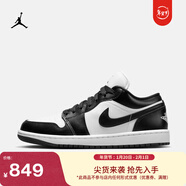 耐克喬丹女子輕便AJ1板鞋春季平底刺繡低幫運動(dòng)鞋JORDAN DC0774 101白色/黑/白色 35.5