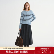 獨束大碼女裝【冬日扉頁(yè)】長(cháng)短款百褶裙2025秋冬高腰A字半身裙子 深花灰-長(cháng)款 M （尺碼：1）