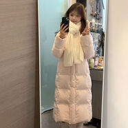 紫淑（Sweet basil）【】中戲長(cháng)款棉服外套2025冬季過(guò)膝新款棉衣韓版加厚寬松學(xué)生棉襖 粉色 專(zhuān)柜款 S