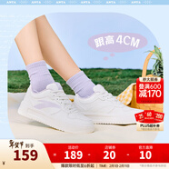 安踏輕松板鞋厚底小白鞋女鞋2026春季學(xué)生增高百搭運動(dòng)鞋子輕便休閑鞋 【店鋪爆款】紙莎白-1 37.5