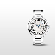 卡地亞(Cartier)藍氣球系列機械手表女款白盤(pán)鋼帶33mmWSBB0044 禮物