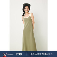 詩(shī)凡黎（‘S EIFINI）黑色條紋拼接針織背心裙2024春新款裙子中長(cháng)氣質(zhì)背帶連衣裙 灰綠針織款 S 155/80A