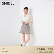 SNIDEL2025秋冬新品甜美百搭高腰喇叭A字魚(yú)尾短裙褲SWFP254066 混合色 S （0）