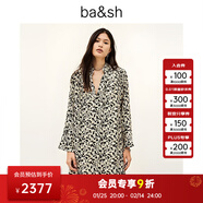ba&shbash2026新款早春度假風(fēng)印花氣質(zhì)襯衫裙法式碎花連衣短裙1E26PERL ECRU S 0