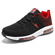 喬丹格蘭男鞋春夏季網(wǎng)面運動(dòng)鞋防臭男士跑步鞋特大碼48透氣網(wǎng)鞋49氣墊50鞋 KK9880 黑紅 39