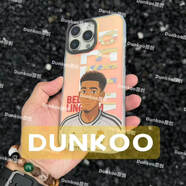 何健弓Dunkoo卡通足球球星手機保護殼R1防摔光變適用蘋(píng) 果16iPhone華為P8015榮耀紅米VIVO一加IQOO三星OP 貝林厄姆 魅族其他型號
