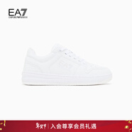 EMPORIO ARMANI/阿瑪尼官方旗艦【新年禮物】EA7/男女運動(dòng)滑板鞋 MZ038-白色 (尺碼偏小，建議拍大一碼) 39.5 ( IT 6.5 | 39 1/3)