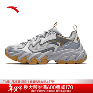 安踏（ANTA）磐石男鞋休閑鞋男秋冬季新款經(jīng)典復古運動(dòng)老爹鞋子112448865 芯片灰/冷灰/霧灰-2 41 （男8）