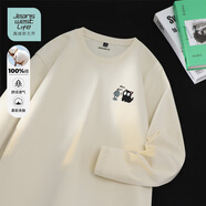JEANSWEST LIFE真維斯純棉長(cháng)袖t恤男內搭青少年重磅休閑風(fēng)打底衫外穿體恤衛衣男A