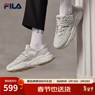 斐樂(lè )（FILA）跑步鞋老爹鞋男鞋FILA MARSⅡ火星二代情侶款復古運動(dòng)鞋休閑鞋 南極灰/霧灰-AN-F12M141116F 39