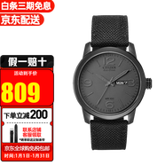 西鐵城（CITIZEN）手表男光動(dòng)能騷橙時(shí)尚紳士潮流男士皮帶夜光男表禮物推薦 BM8475-00F【香港直郵】