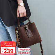 YUYULA牛皮包包女包水桶包通勤輕奢單肩斜挎包生日情人節禮物送女友老婆