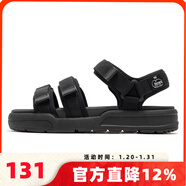 361°女子運動(dòng)涼鞋平底外穿涼鞋厚底2025秋季新款百搭防滑戶(hù)外沙灘鞋 曜石黑-6719 [新品上市] 35