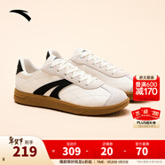 安踏TT鞋丨王一博同款德訓鞋男女情侶款春季休閑板鞋運動(dòng)鞋休閑薄底鞋 【女款小香風(fēng)】象牙白/基礎黑/沙?；?3 37.5 （建議拍大半碼）