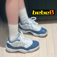 耐克（NIKE）bebe8【嚴(yán)選好物】AJ11 Air Jordan 11 Low男女子低幫休閑籃球鞋 海軍藍(lán)GS女FV5121-104 37.5