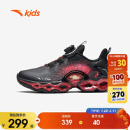 安踏兒童運動(dòng)鞋男大童犟彈科技跑步系列革面能量環(huán)10跑鞋312445588N