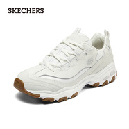 斯凱奇（Skechers）秋冬經(jīng)典熊貓鞋男女同款休閑情侶鞋子 男款/乳白色/OFWT 43